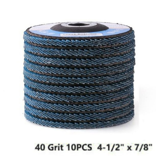 4 1/2'' 40 GRIT FLAP SANDING GRINDING DISCS 4.5'' 7/8'' ANGLE GRINDER WHEEL 10 4 1/2'' 40 GRIT FLAP SANDING GRINDING DISCS 4.5'' 7/8'' ANGLE GRINDER WHEEL 10